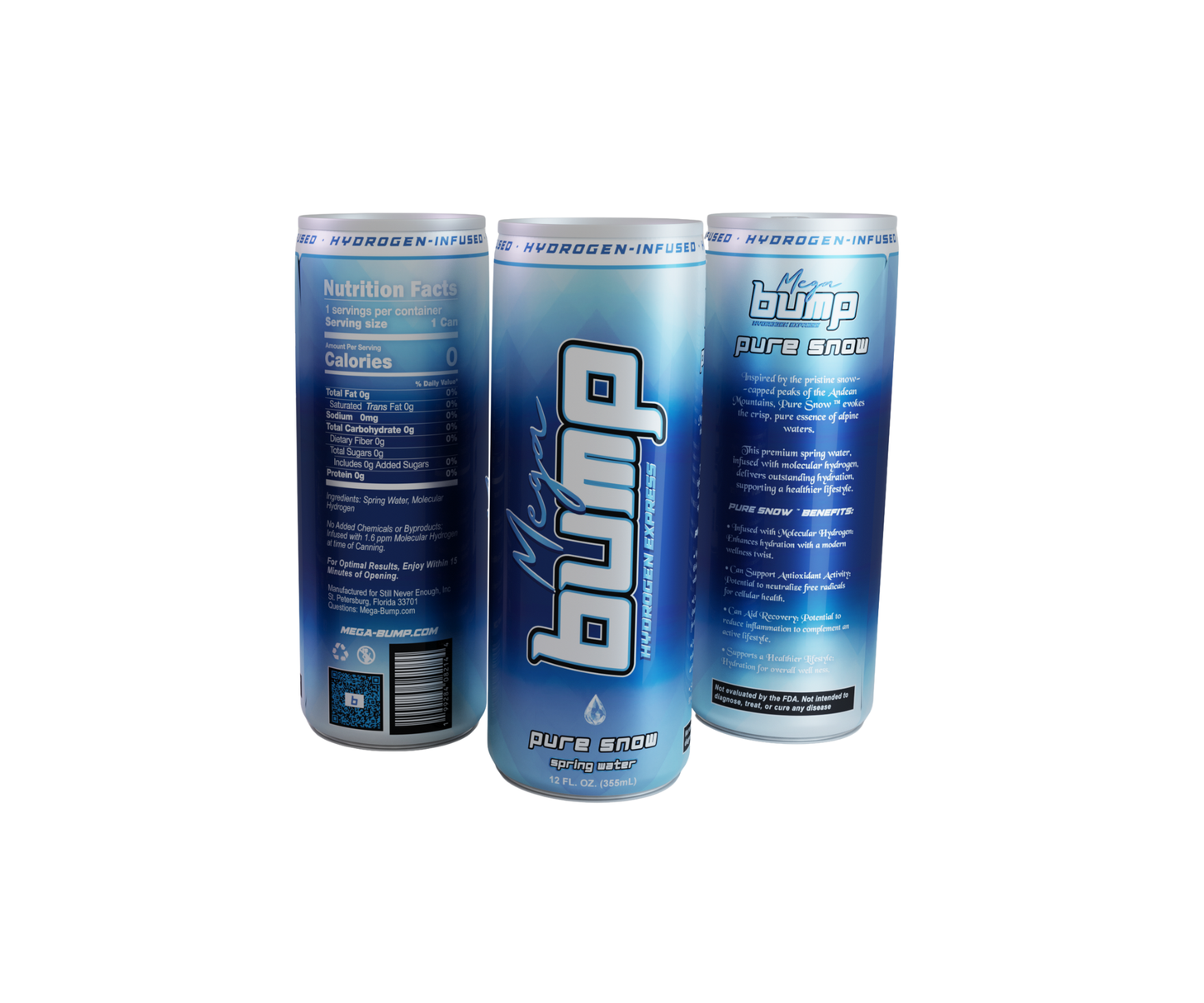 "Pure Snow" Hydrogen-Infused Water