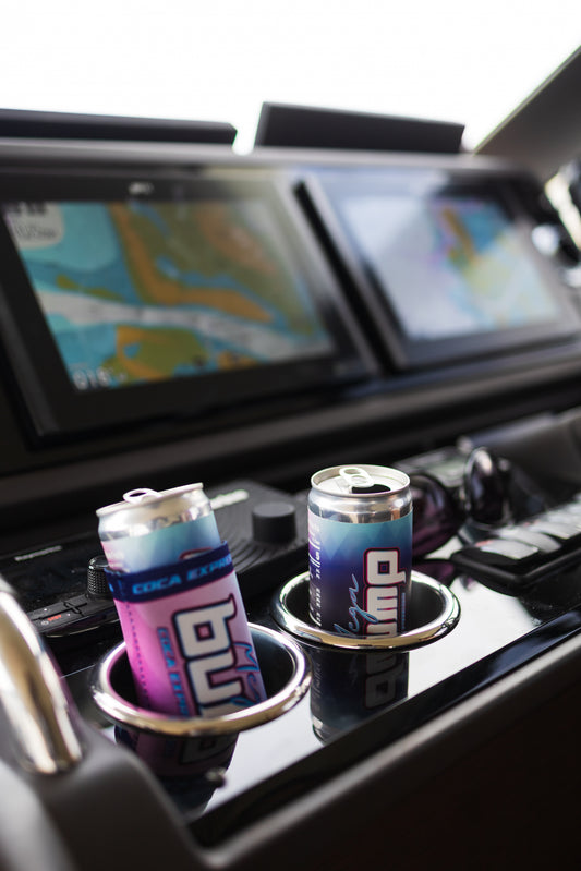 Mega Bump "Coca Express" Koozie: Cartel Cool