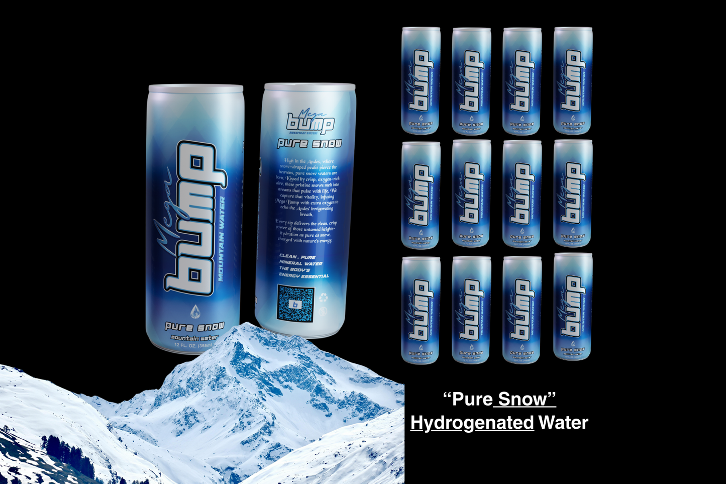 "Pure Snow" Hydrogen-Infused Water