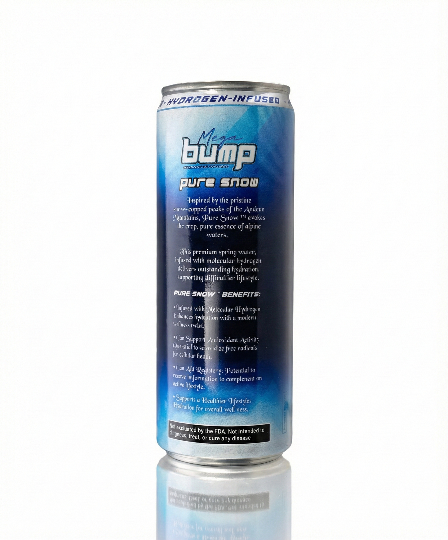 Pure Snow Hydrogen Water | 12-Pack | 2–3 PPM Sealed in Aluminum