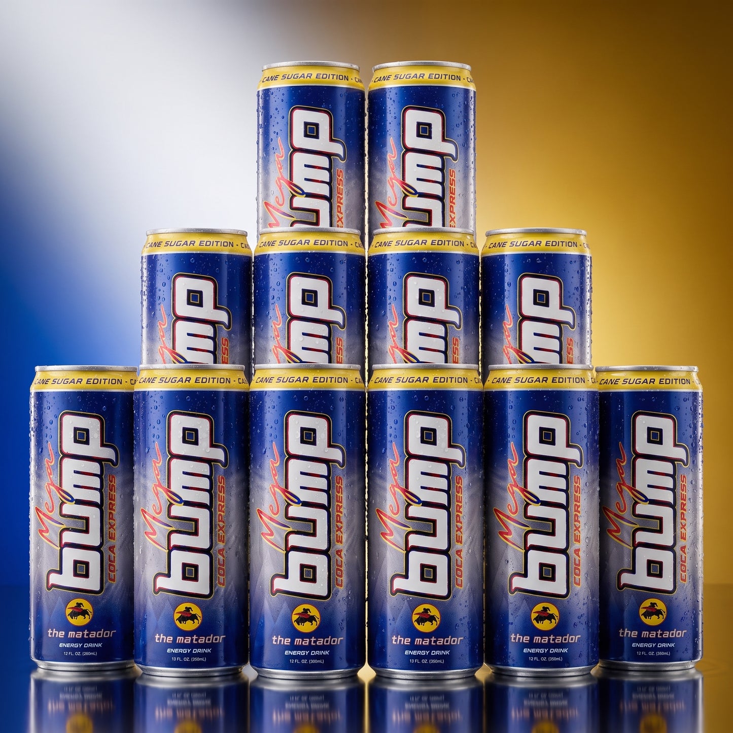 Mega Bump Energy Drink - The Matador - Cane Sugar  | 12 & 24 -Packs