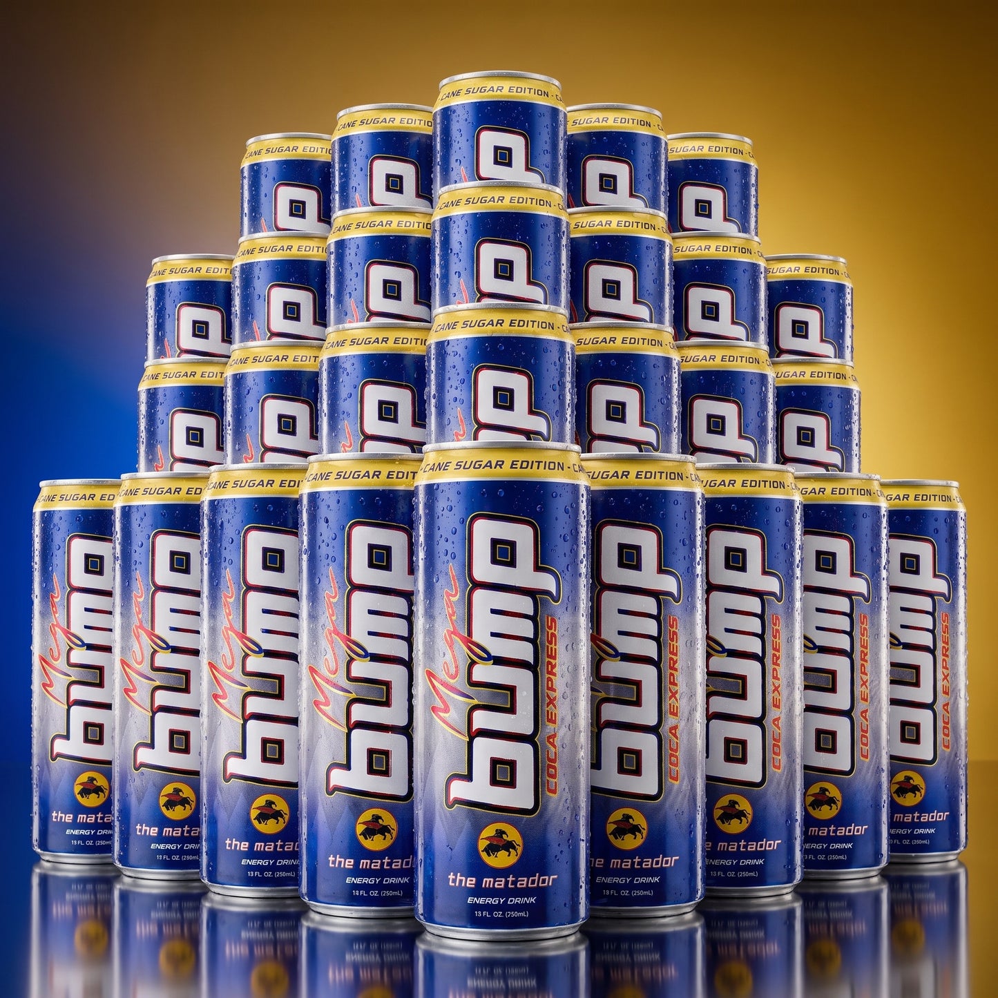 Mega Bump Energy Drink - The Matador - Cane Sugar  | 12 & 24 -Packs