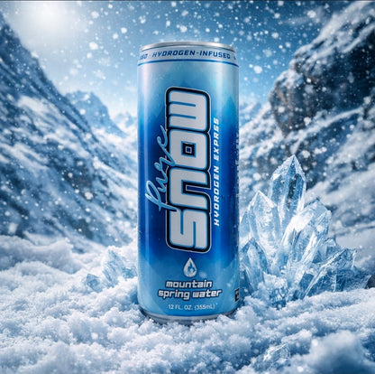 Pure Snow Hydrogen Water | 12-Pack | 2–3 PPM Sealed in Aluminum
