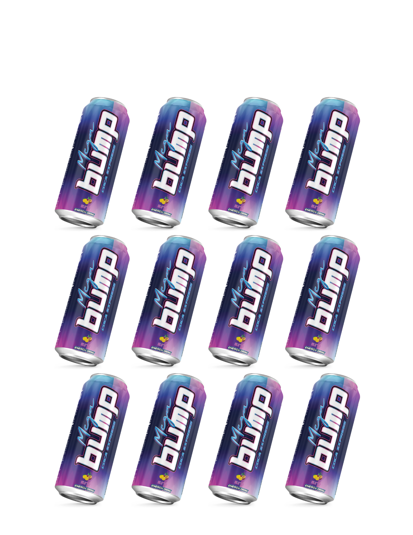 Mega Bump Energy Drink - Surge Flavor (12-Pack, 12 oz Sleek Cans)