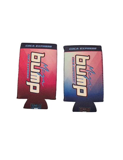 Mega Bump "Coca Express" Koozie: Cartel Cool